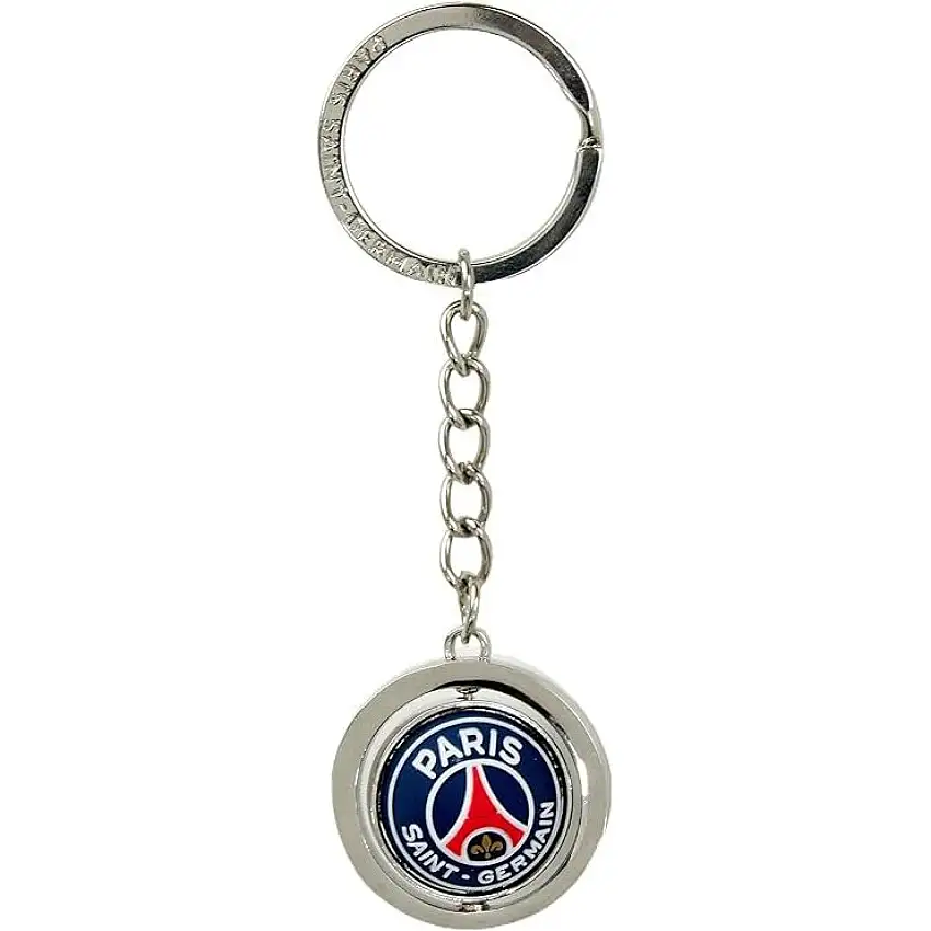 Portachiavi a forma di pallone in gomma PSG [Misura 8,5x18,5 cm]