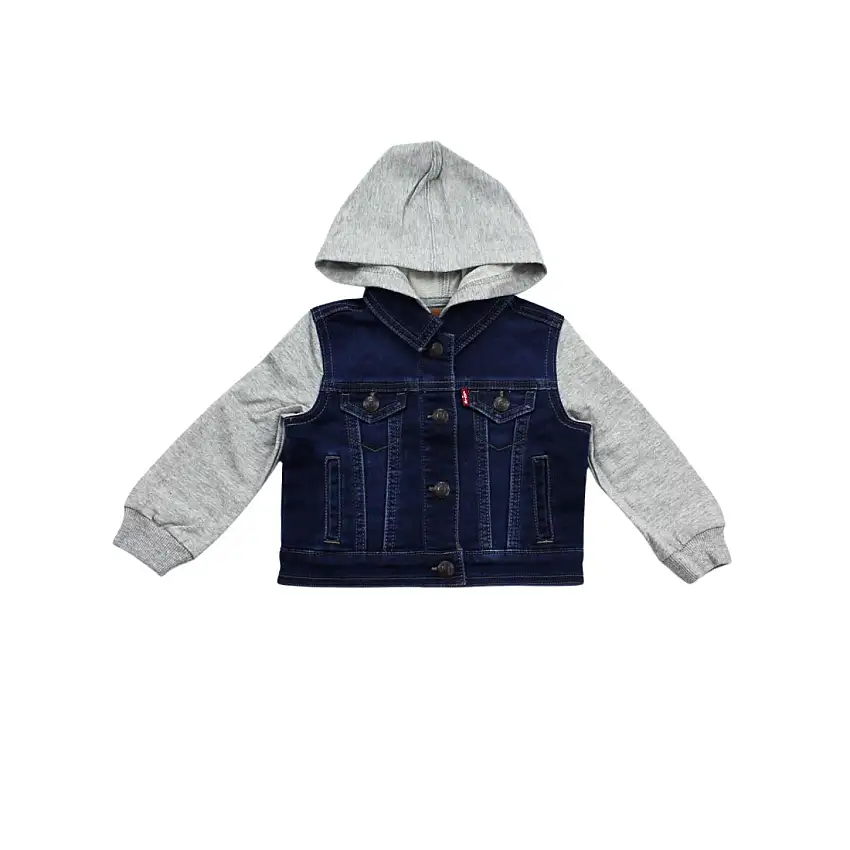 Giacca con cappuccio in denim per da bambino Levi's All-In-One