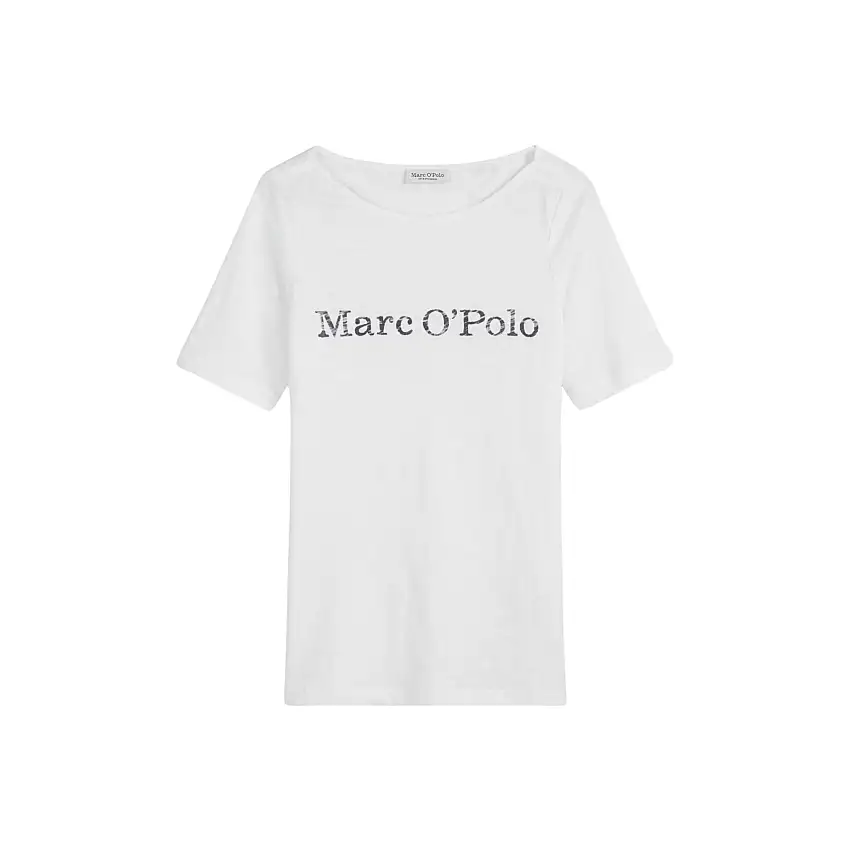 T-shirt con logo stampato all'interno sul petto donna Marc O'Polo [Misura XS]