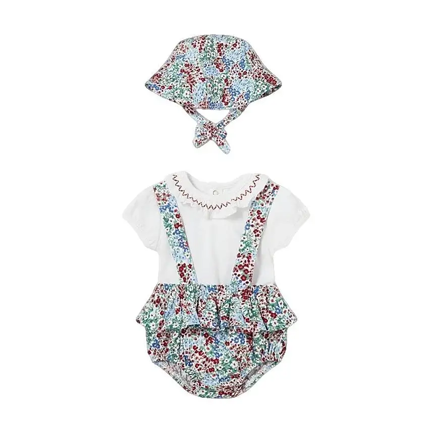 Completo cappello, body e culotte per bebè Mayoral Newborn Kids