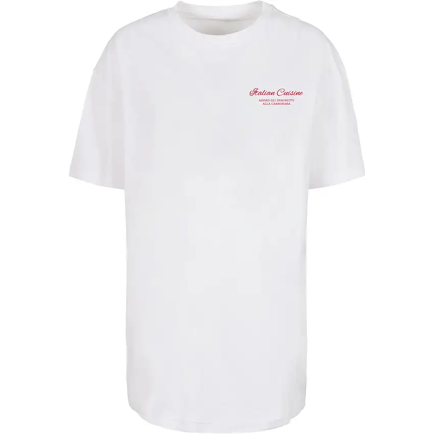 T-shirt oversize da donna Merchcode Al Dente Per Favor