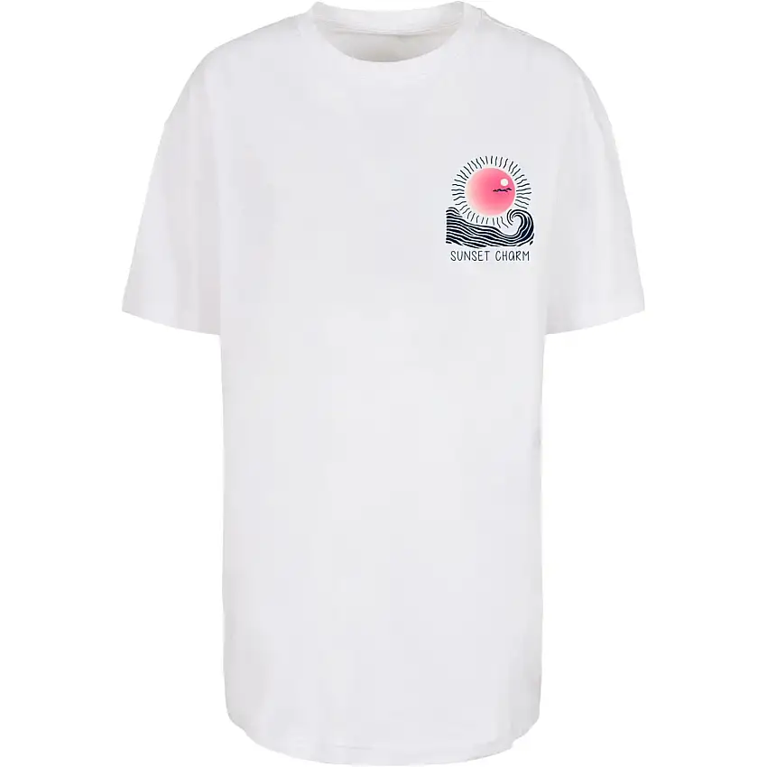 T-shirt oversize da donna Merchcode Sunset Charm