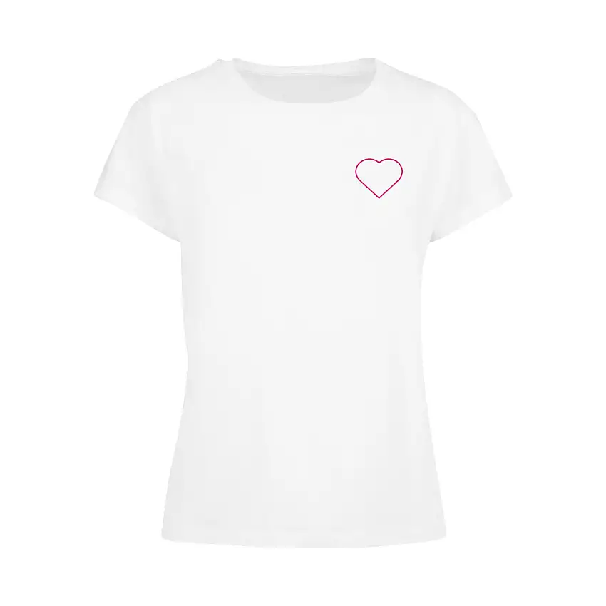 T-shirt da donna Merchcode MHSS Herz Pink 2