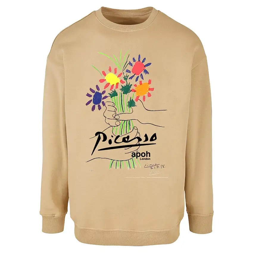 Felpa Merchcode Apoh Picasso Flowers of Peace