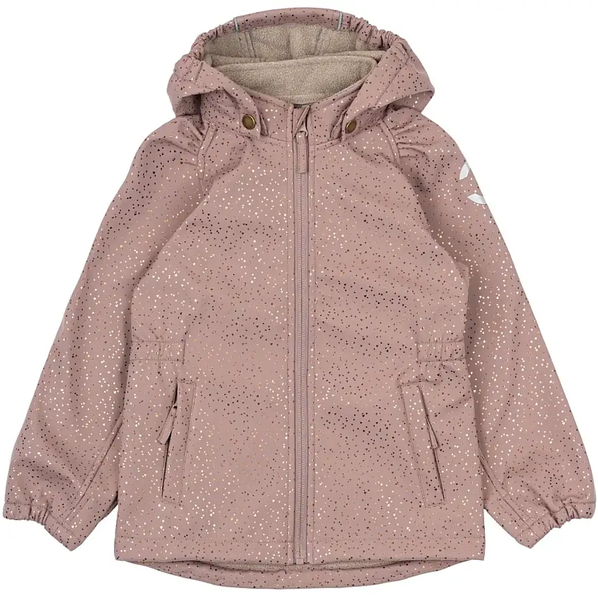 Giacca con cappuccio da bambina Mikk-Line AOP