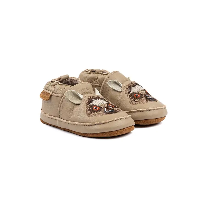 Pantofole in pelle per bambino Mikk-Line 3D