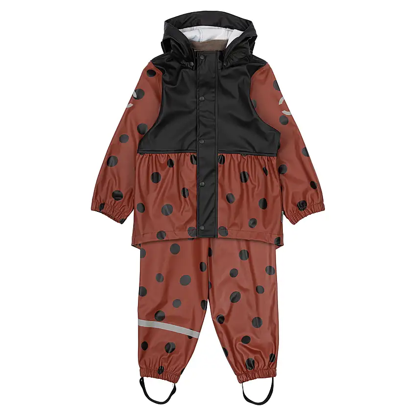 Completo antipioggia per bambina Mikk-Line Ladybug