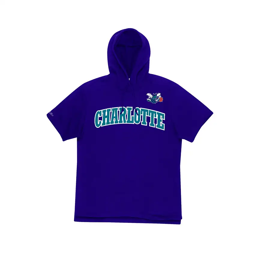 Felpa a maniche corte con cappuccio Mitchell & Ness Gameday Charlotte Hornets