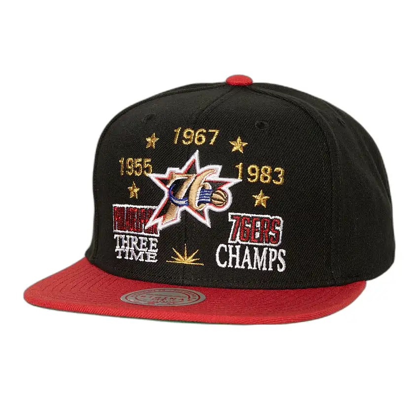 Cappellino Mitchell & Ness Champ Is Here Philadelphia 76ers