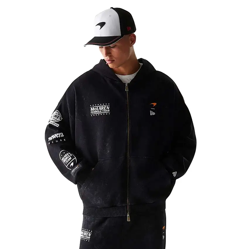 Felpa con cappuccio zip intera McLaren Racing Graphic