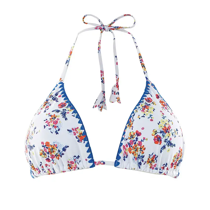 Top costume da bagno a triangolo da donna Brigitte Bardot Calanque