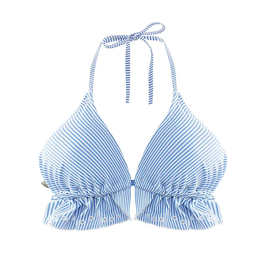 Top costume da bagno a triangolo da donna Brigitte Bardot Azur