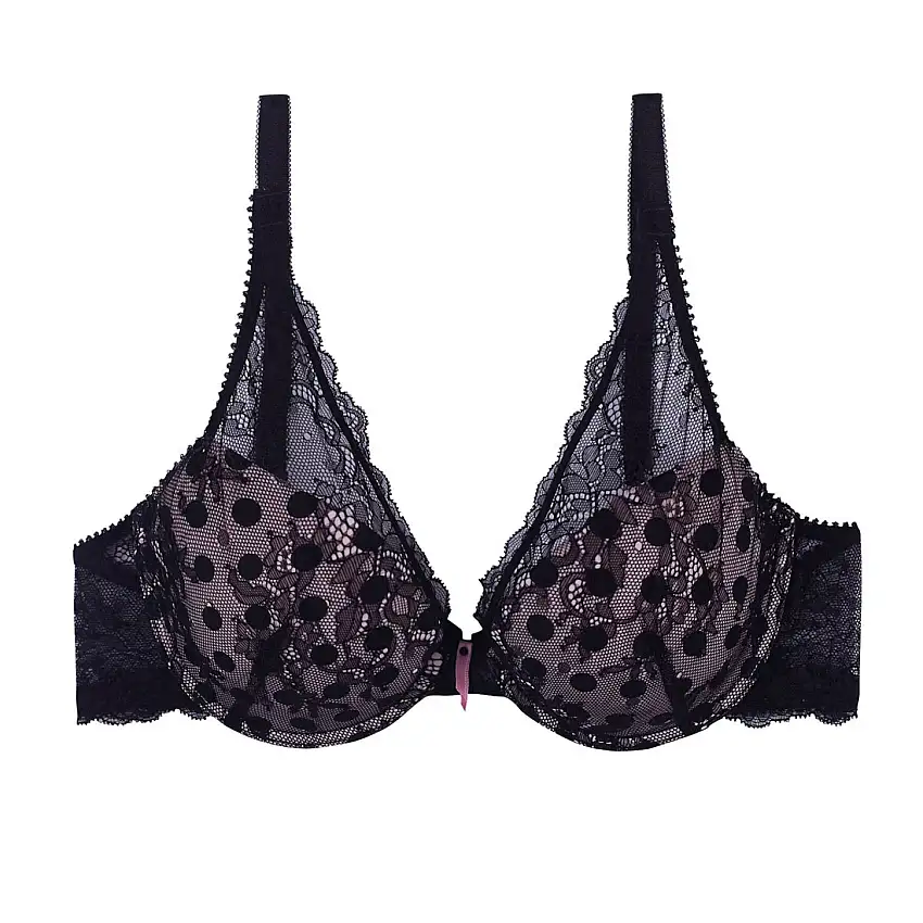 Reggiseno ampliforme con coppe modellate donna Pomm'Poire Bouquet