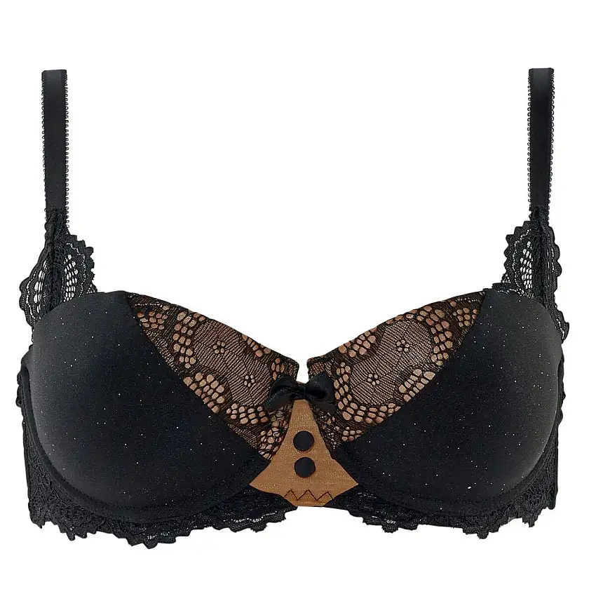 Reggiseno ampliforme con coppe modellate donna Pomm'Poire Golden Eye