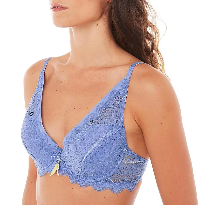 Reggiseno ampliforme con coppe modellate donna Pomm'Poire Orage