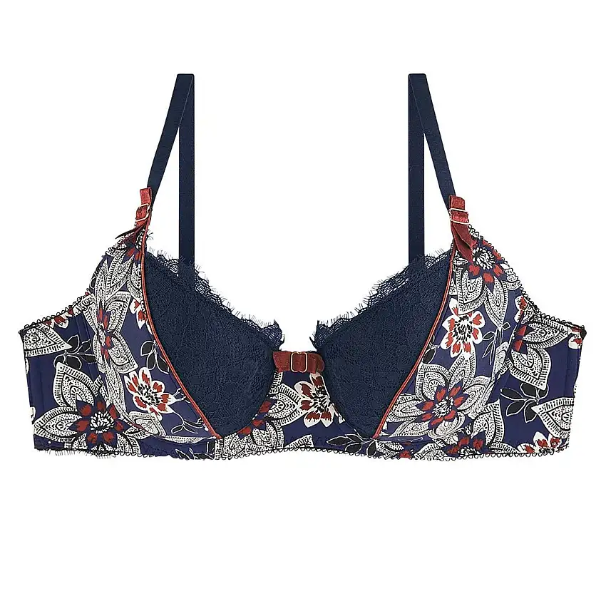 Reggiseno a forma amplificata con coppe stampate donna Pomm'Poire Collection