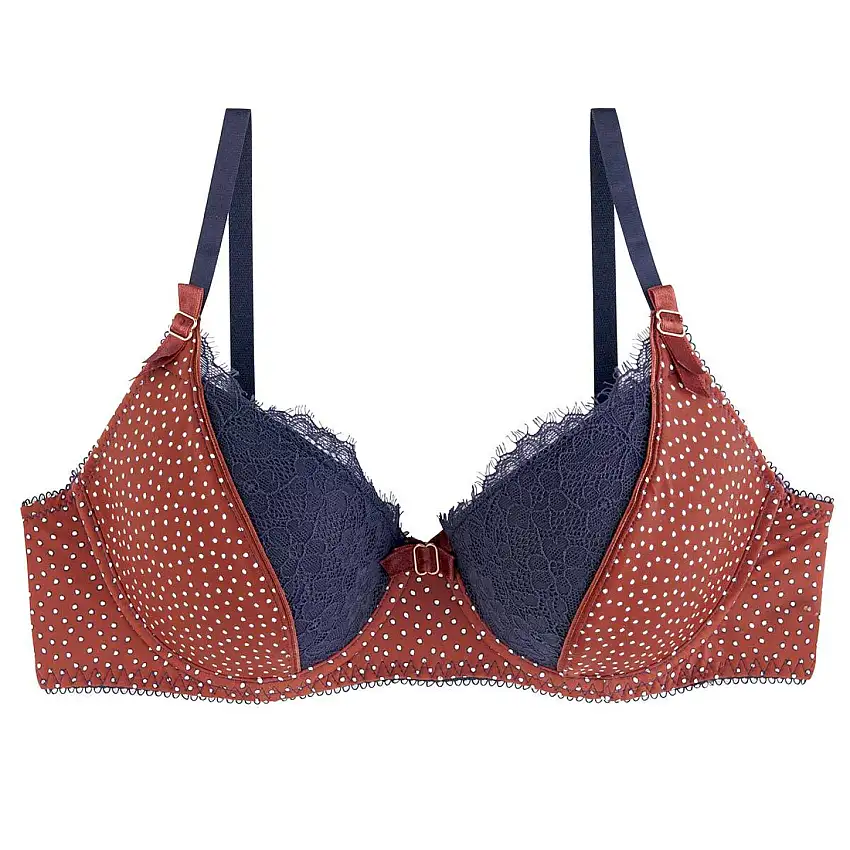 Reggiseno ampliforme con coppe modellate donna Pomm'Poire Chocolat