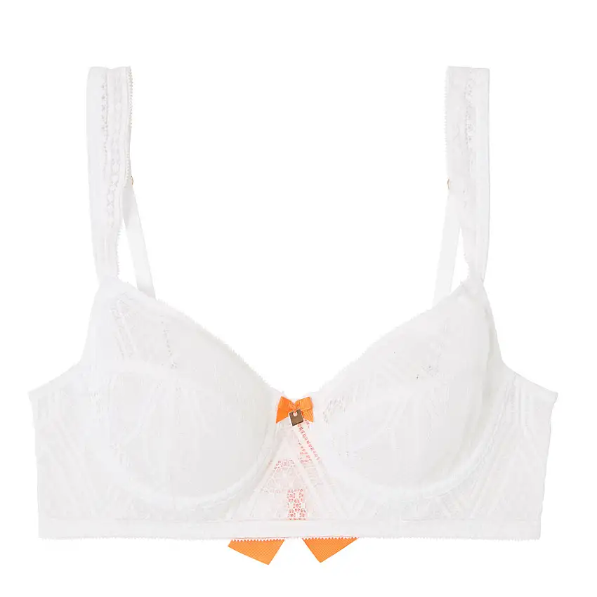 Reggiseno a balconcino in pizzo riciclato donna Pomm'Poire Lima