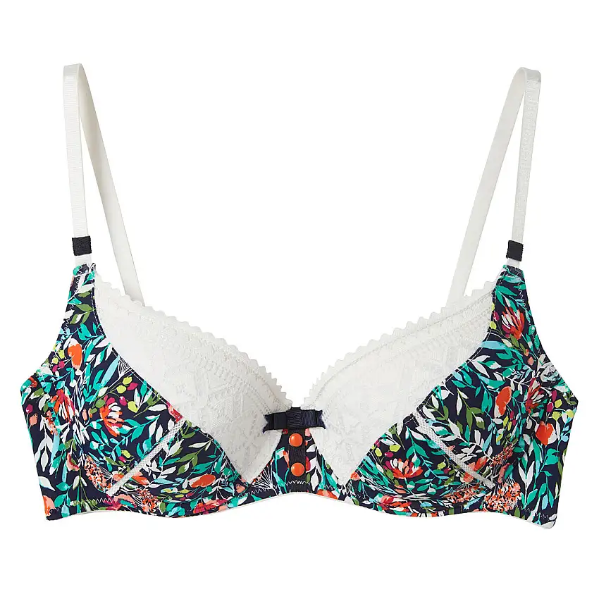 Reggiseno ampliforme con coppe modellate donna Pomm'Poire Pâquerette