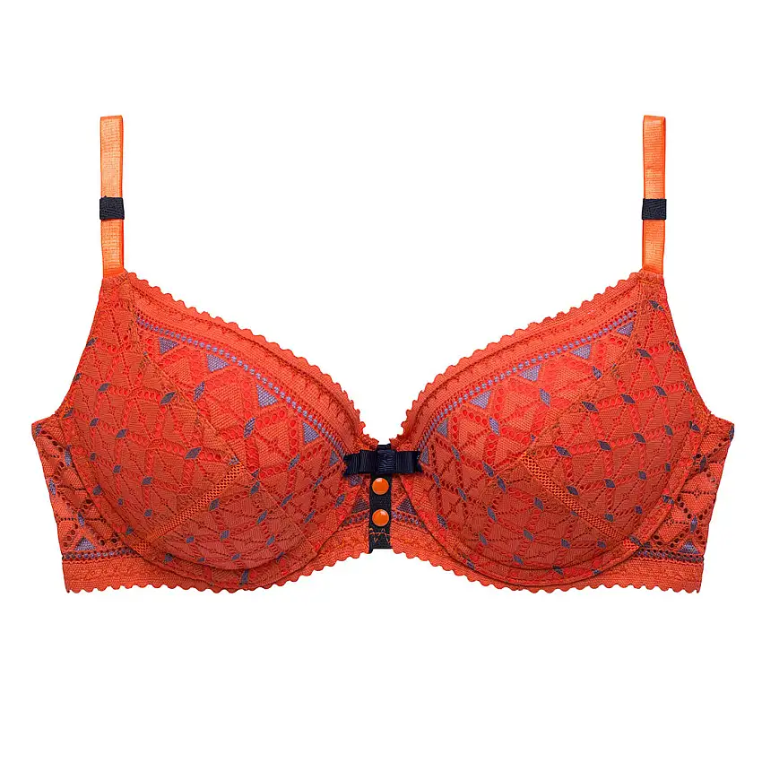 Reggiseno ampliforme con coppe modellate donna Pomm'Poire Pamplemousse
