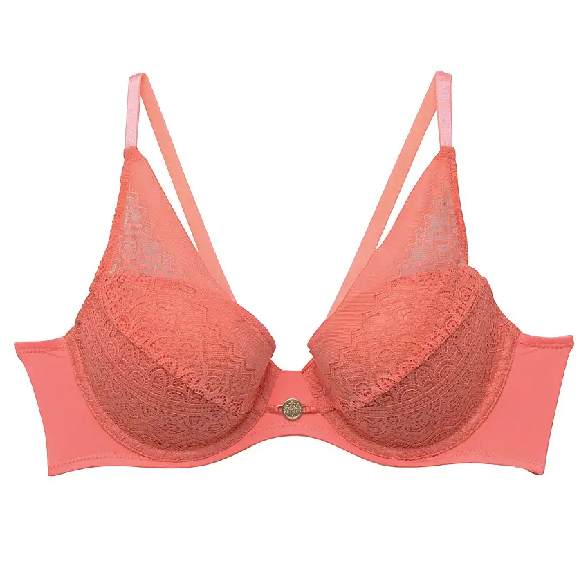 Reggiseno ampliforme con coppe modellate donna Pomm'Poire Gaufrette