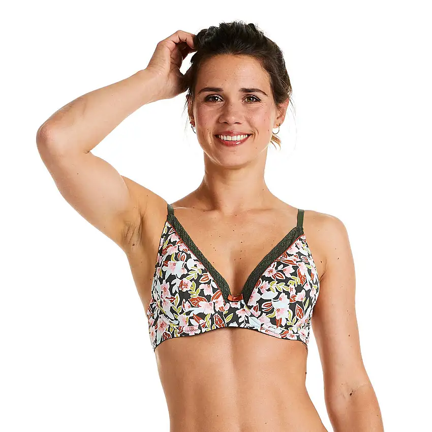 Reggiseno ampliforme con coppe modellate donna Pomm'Poire Seventies