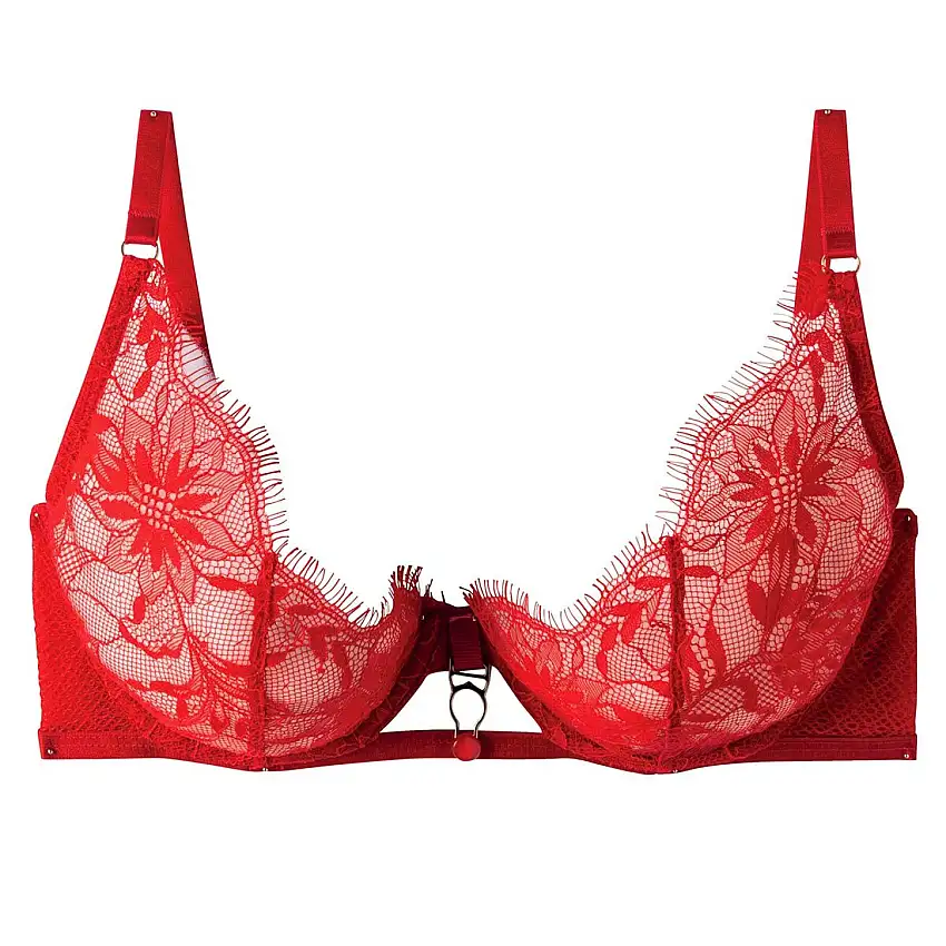 Reggiseno a canestro da donna Pomm'Poire Sangria