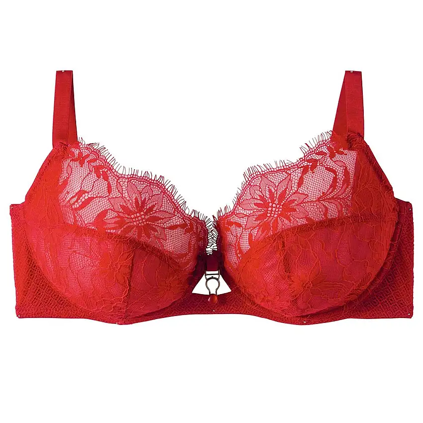 Reggiseno con stecche sostegno alto donna Pomm'Poire Sangria