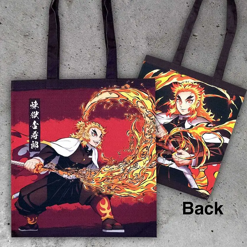 Borsa della spesa Popbuddies Demon Slayer: Kimetsu no Yaiba Kyojuro Rengoku [Misura 37x20 cm]