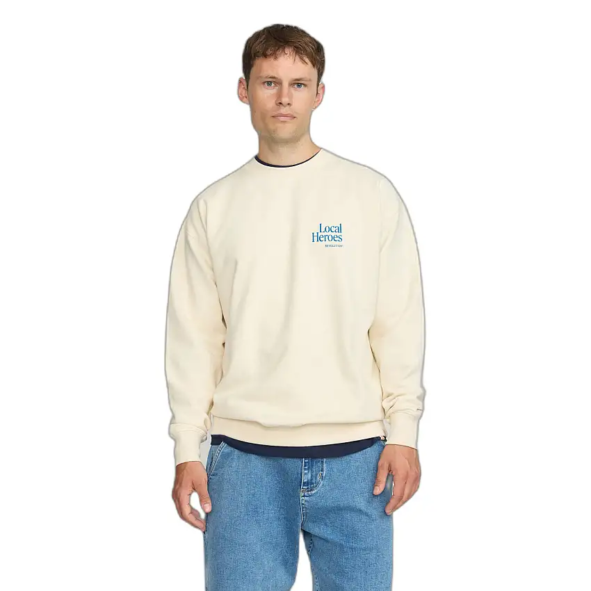 Felpa stampata con scollo rotondo Revolution