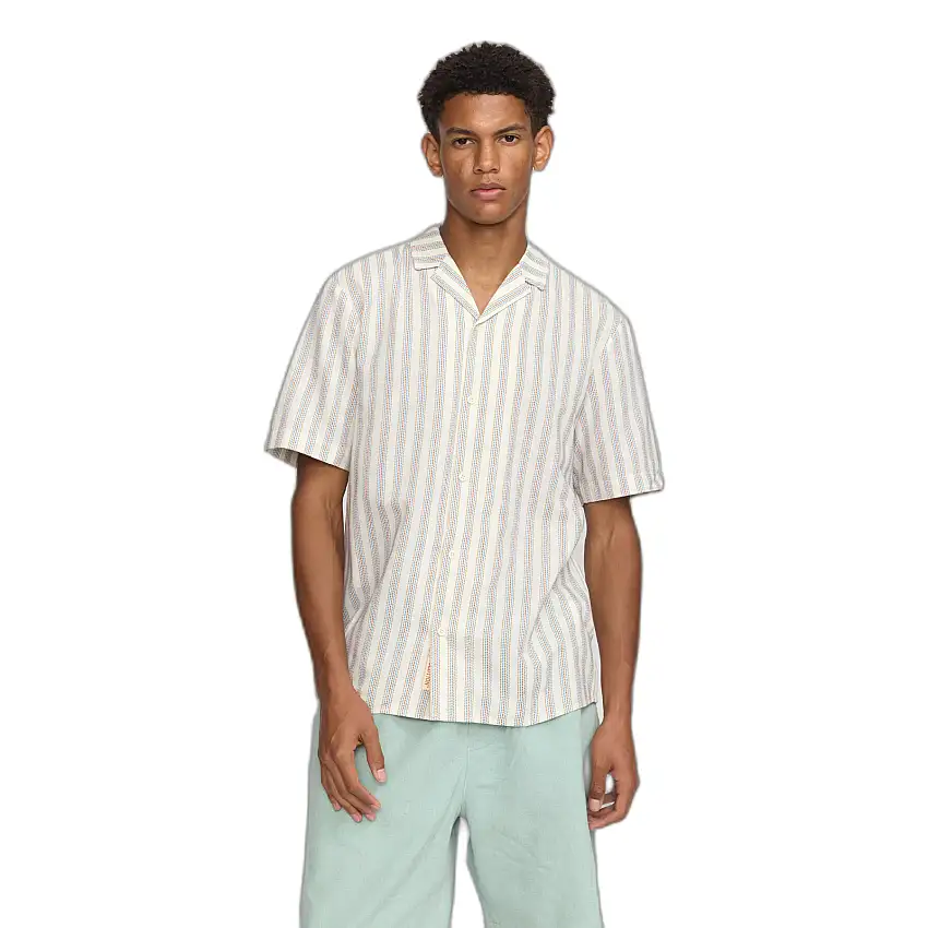 Camicia cubana con motivo a righe verticali Revolution