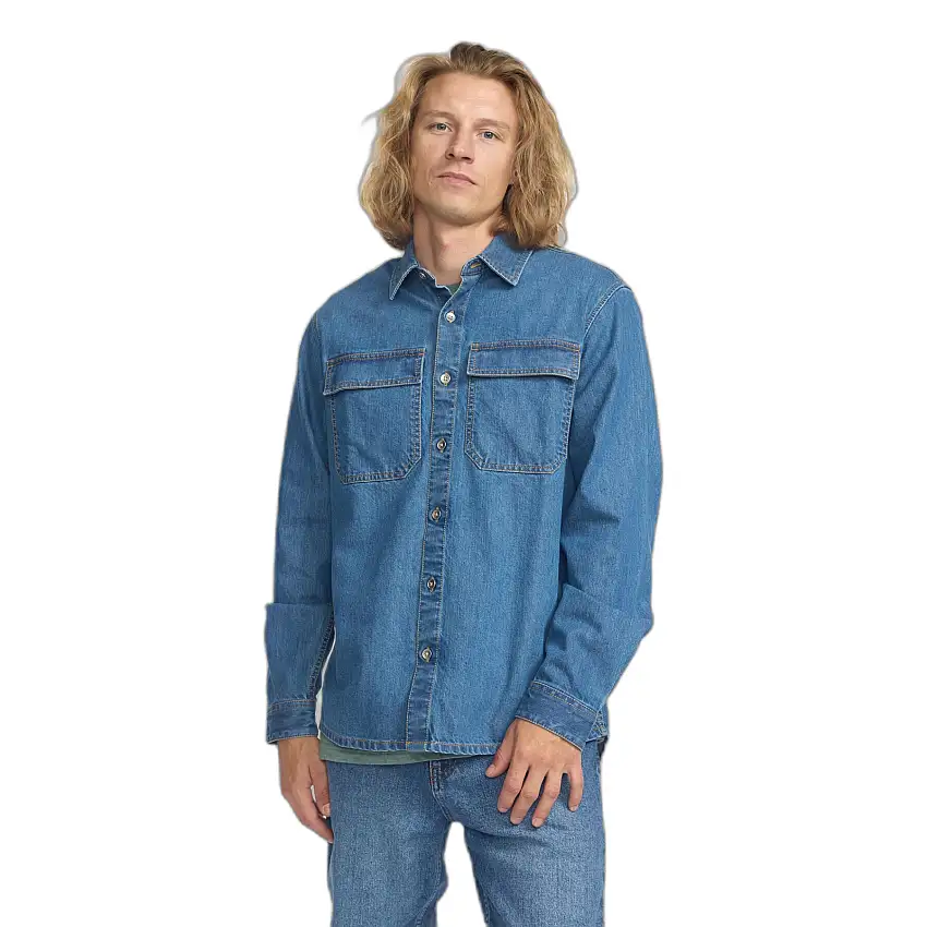 Camicia da lavoro in jeans a maniche lunghe Revolution