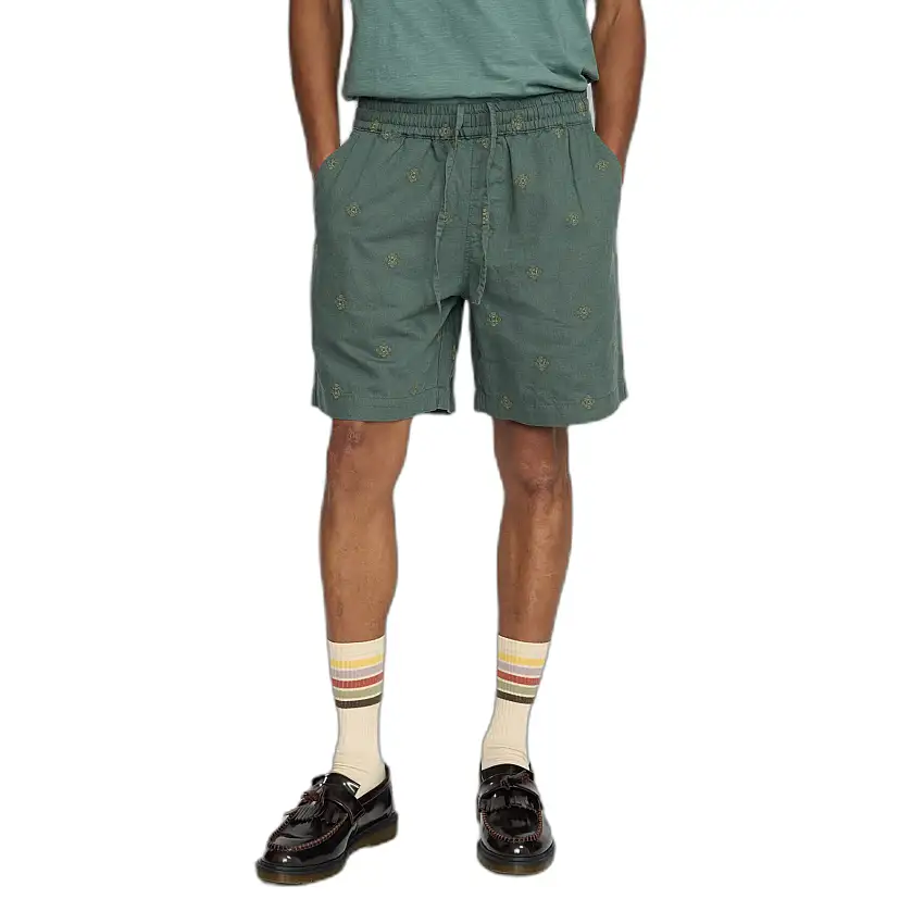 Short in lino ricamato Revolution