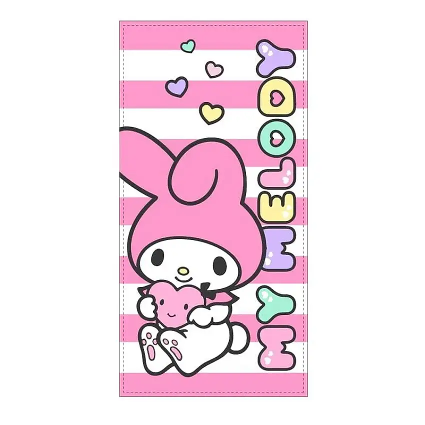 Asciugamano da spiaggia in microfibra Sanrio My Melody [Misura 70x140 cm]
