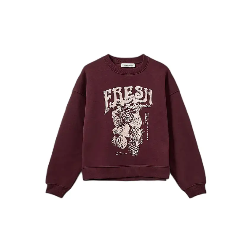 Felpa stampata lampone donna Sofie Schnoor Eli