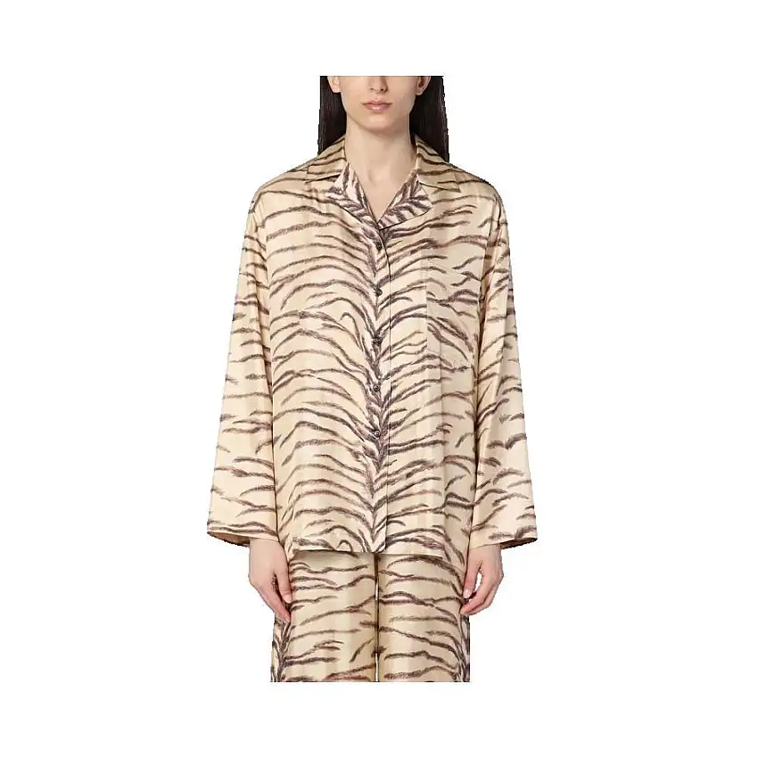 Camicia da donna a maniche lunghe Stella Mccartney Tiger Print