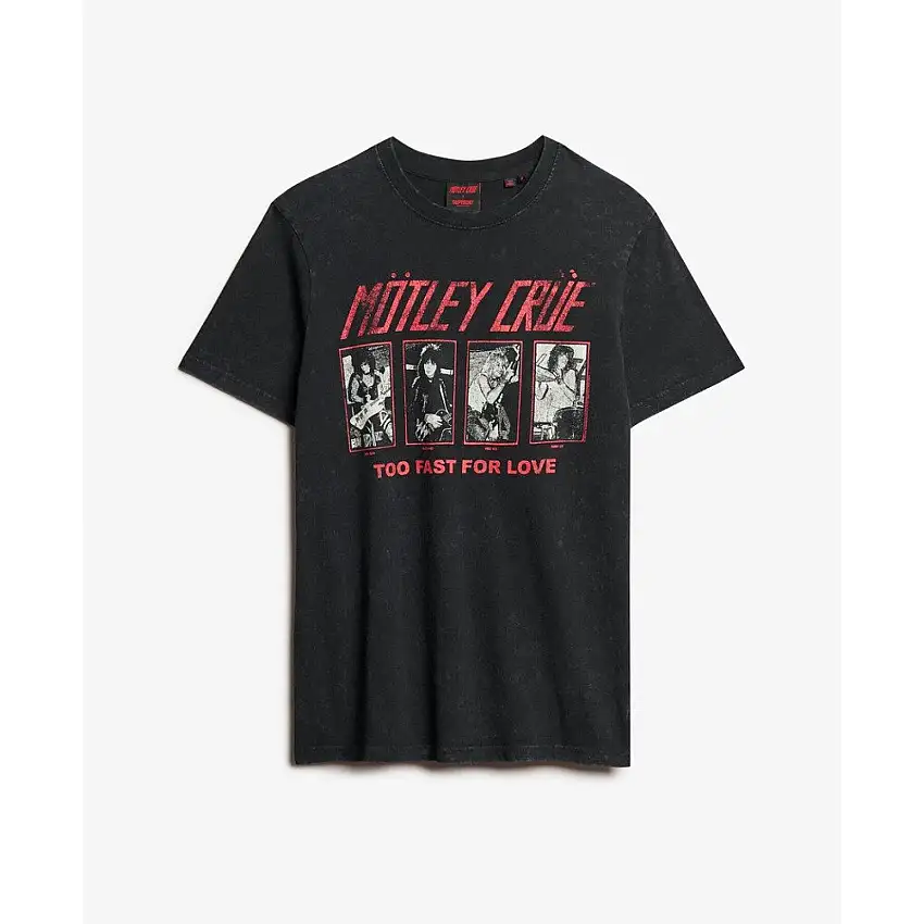 T-shirt in edizione limitata Superdry Mötley Crüe X [Misura L]