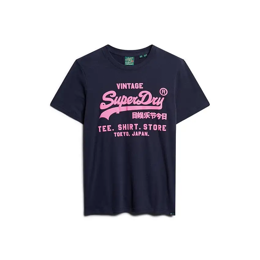 Maglietta con logo fluorescente Superdry Vintage