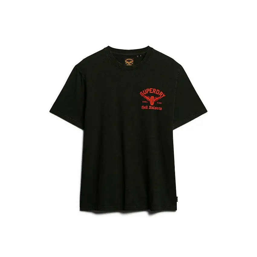 T-shirt largo con motivo motociclista Superdry