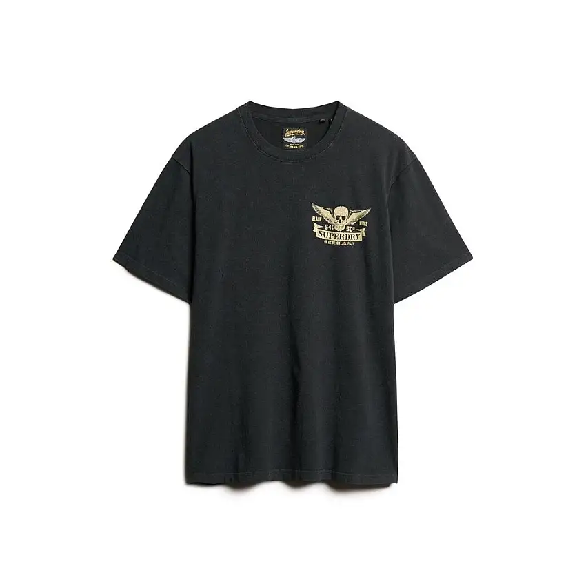 T-shirt a fantasia aderente Superdry Biker Rock [Misura M]