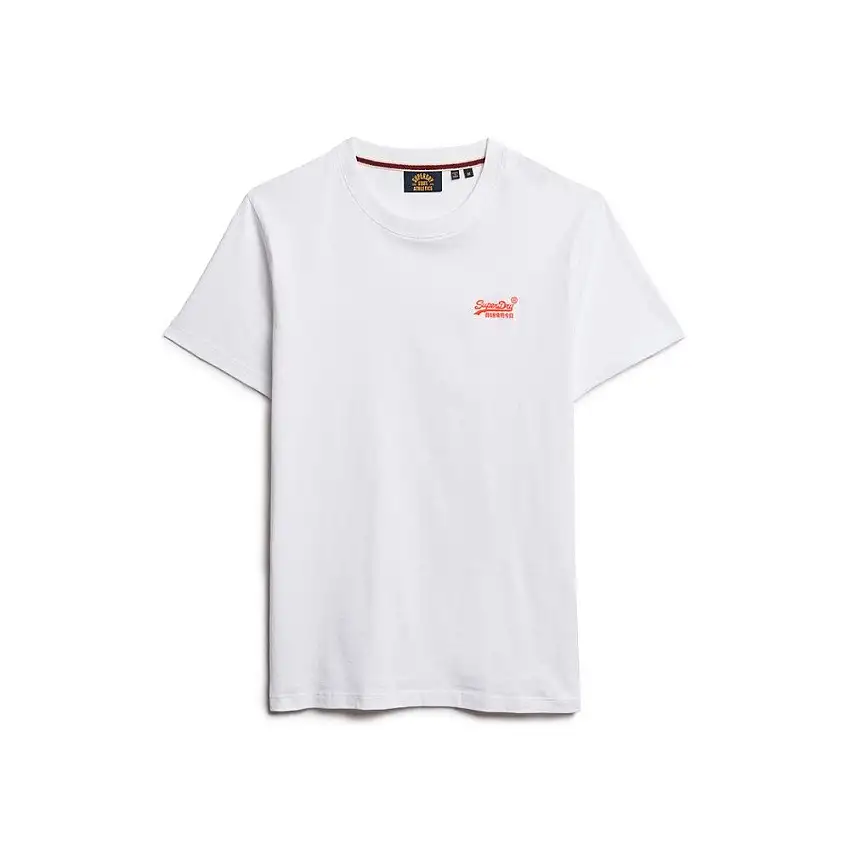 T-shirt fluo con logo ricamato Superdry Essential