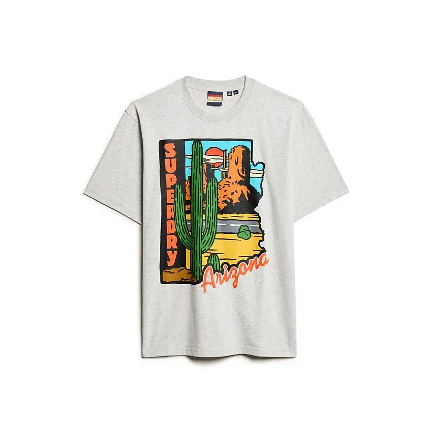 T-shirt oversize da donna Superdry Travel Postcard Graphic