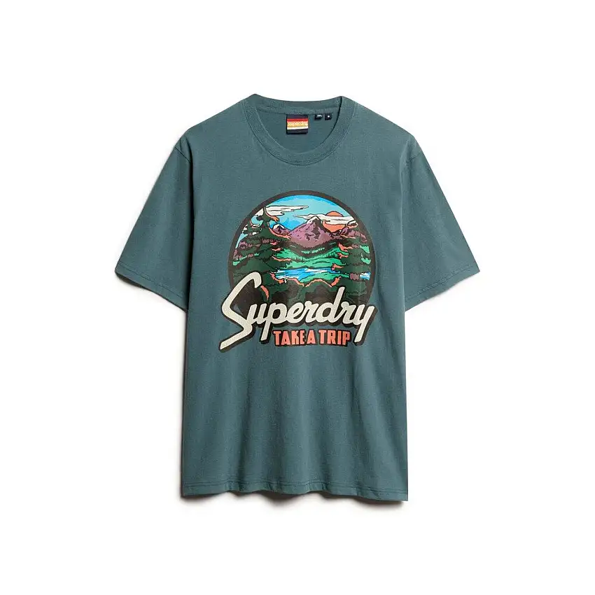T-shirt a fantasia Superdry Travel Postcard