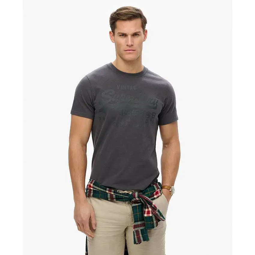 T-shirt tono su tono Superdry Vintage Logo