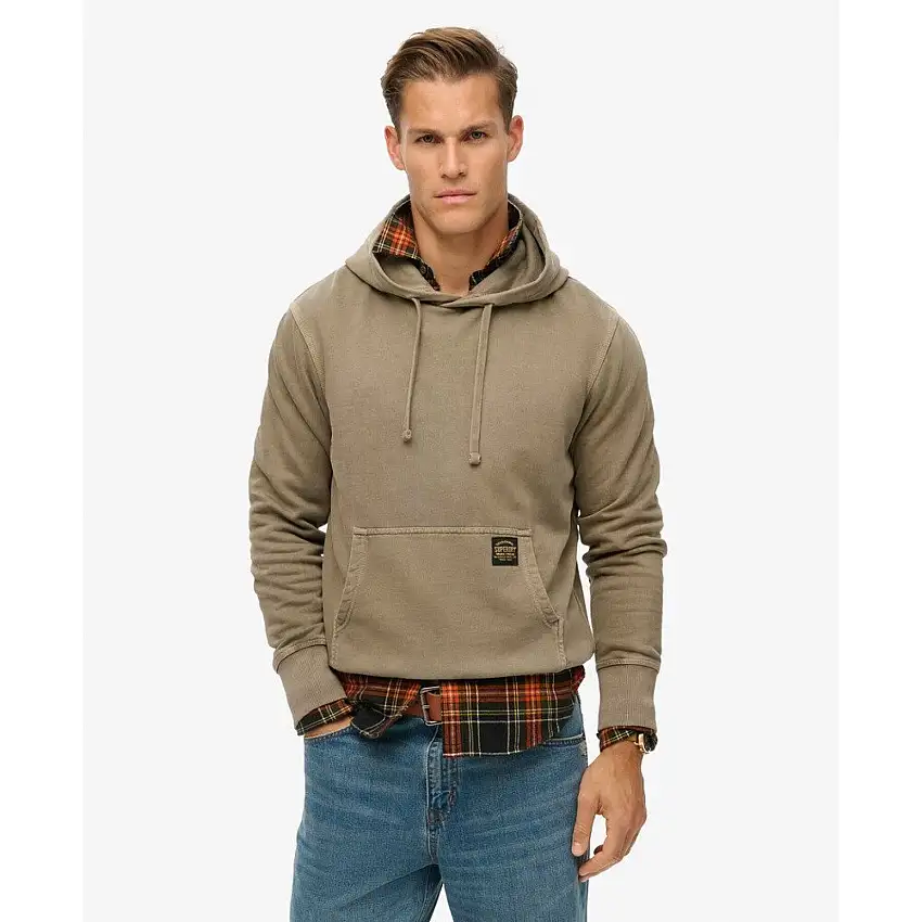 Felpa con cappuccio e cuciture a contrasto Superdry