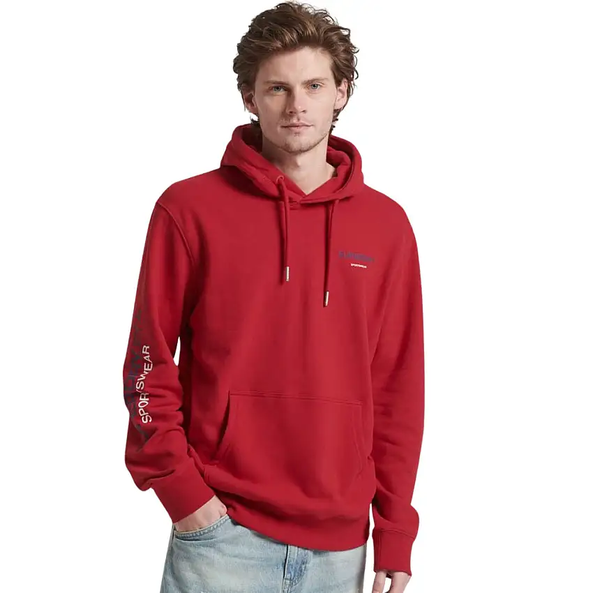 Felpa con cappuccio e logo Superdry [Misura 2XL]