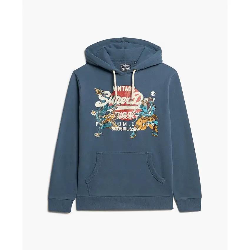Felpa con cappuccio Superdry Vintage Logo Tokyo