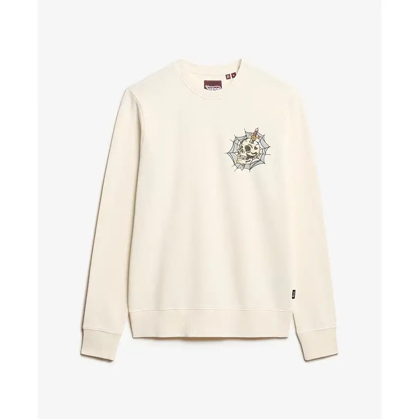 Felpa con stampa di tatuaggio Superdry [Misura S]