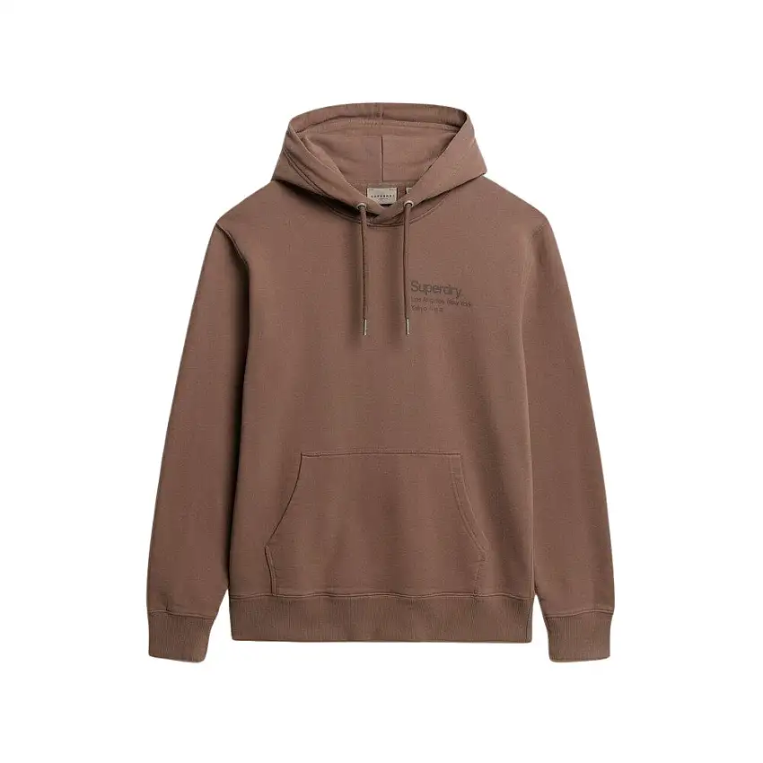Felpa con cappuccio, aderente, con cappuccio Superdry Core Logo City
