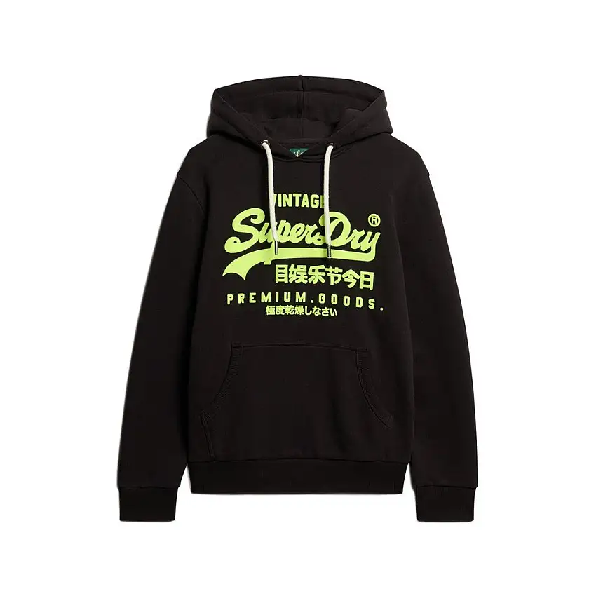 Felpa con cappuccio Superdry Vintage Logo Fluo